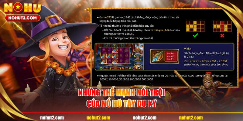 Những thế mạnh nổi trội của nổ hũ Tây Du Ký