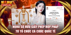 NOHU Sở Hữu Giấy Phép Hợp Pháp Từ Tổ Chức Cá Cược Quốc Tế